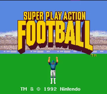 Super Play Action Football (USA) screen shot title